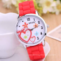 2015 candy cartoon fancy cheap silicone watch strap love heart dial watch for teen girls